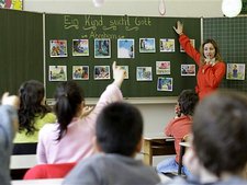 Islam lesson in a German elementary school (photo: AP)