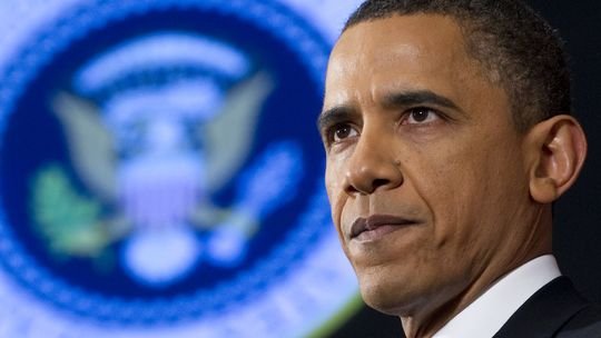 US-Präsident Obama in Washington, wo er seine Rede zum Libyen-Einsatz gehalten hat
