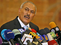 Jemens Präsident Saleh; Foto: dapd