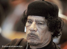 Libyens Revolutionsführer Gaddafi; Foto: dpa