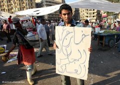 Demonstration gegen den Militärrat in Kairo; Foto: dpa