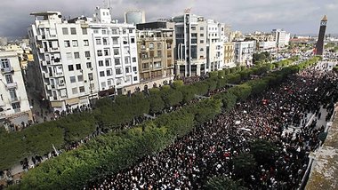 Demonstration gegen das Ben Ali-Regime, Foto: AP