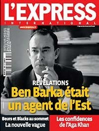 Aufmacher der französischen Zeitschrift L'Express zur Ben Barka-Affäre