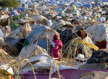 Flüchtlingslager in Süd-Darfur; Foto: AP