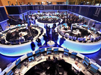 Neu gestalteter Handelssaal der Börse in Frankfurt; Foto: AP