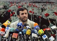 Irans Präsident Ahmadinedschad; Foto: dpa