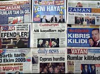 Türkische Tageszeitungen; Foto: AP
