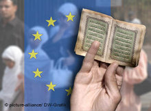 Symbolbild Muslime in Europa; Foto: dpa/DW