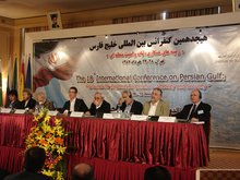 Panel-Teilnehmer auf der Sicherheitskonferenz in Teheran; Foto: Philipp Schweers
