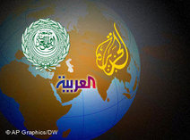 Symbolbild: Medien im arabischen Raum; Foto: AP Graphics/DW