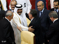 Gruppenbild Libanon-Konferenz in Doha; Foto: AP