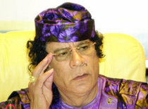 Libyens Staatsoberhaupt Muammar al-Gaddafi; Foto: AP