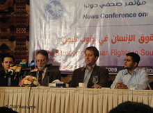 Pressekonferenz von Human Rights Watch in Jemen; Foto: DW