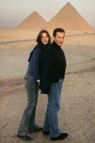 Sarkozy und Bruni in Ägypten; Foto: AP