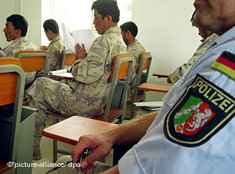 Polizeischulung in Afghanistan; Foto: dpa