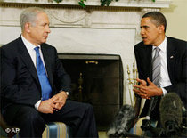 Benjamin Netanjahu und Barack Obama im Oval Office; Foto: AP