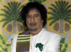 Revolutionsführer Gaddafi; Foto: AP