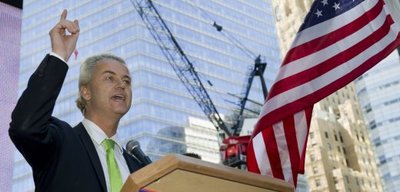 Geert Wilders hält eine Rede in New York (2010); Foto: dpa