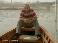 Emad M. Ghanim in Bagdad, kurz nach dem Sturz Saddam Husseins; Foto: Emad M. Ghanim