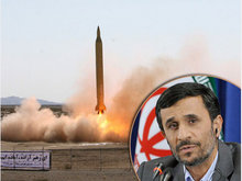 Symbolbild Ahmedinejad und die iranische Atombombe; Foto: DW
