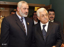 Ismail Haniya und Mahmud Abbas; Foto: AP