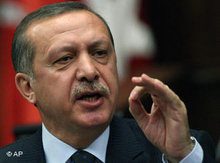 Türkischer Ministerpräsident Erdogan; Foto: AP