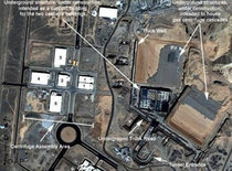 Atomforschungsanlage in Natans, Iran; Foto: AP