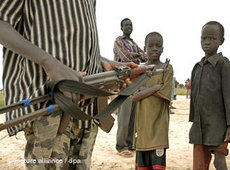 Rebellen im Südsudan; Foto: dpa