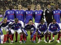 Französische Fußball-Nationalmannschaft 2008; Foto: AP