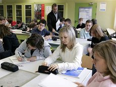 Unterricht an einer Bremer Schule; Foto: AP