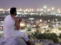 Betender Muslim in der Nähe von Mekka; Foto: AP