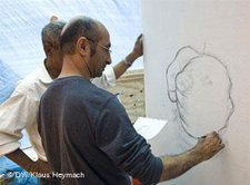 Maler Kamal al-Makrami; Foto: DW/Heymach