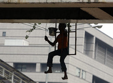 Arbeiter in Jakarta; Foto: AP