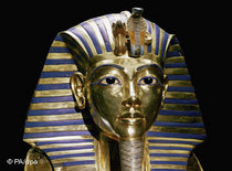 Totenmaske des Pharaos Tutanchamun; Foto: dpa