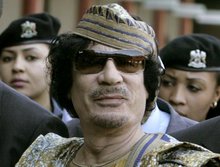 Libyens Staatschef Muammar al-Gaddafi; Foto: AP