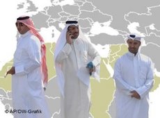 Symbolbild arabische Unternehmer; Foto: AP/DW-Grafik
