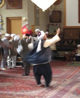 Todd Friedmann und andere Sufis im Naqshbandi-Haqqani Sufi-Orden in Michigan; Foto: Mary Fowles 