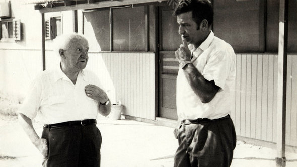 Ben Gurion (l.) und Ari Rath; Foto: privat