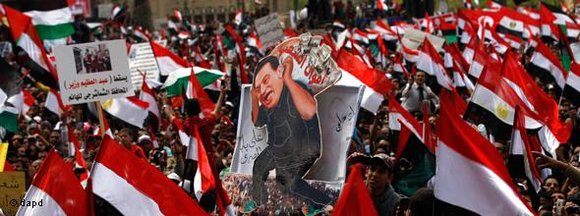 Demonstration gegen Mubarak in Kairo; Foto: dapd