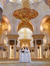 Moschee in den Vereinigten Arabischen Emiraten; Foto: dpa