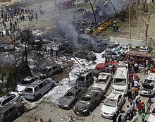 Anschlagsserie in Bagdad; Foto: AP