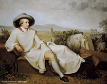 Gemälde von Johann Wolfgang von Goethe; Foto: dpa