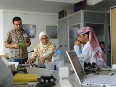Verlegerfortbildung in Abu Dhabi; Foto: Gabriele Rubner