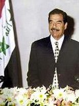 Der ehemalige irakische Diktator Saddam Hussein; Foto: AP