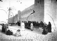 Fotografie von Hermann Burchardt in Abu Dhabi 1904; &amp;copy Verlag Hans Schiler