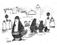 Karikatur des algerischen Karikaturisten Dilem