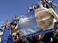 الجزائريون يحتفلون بفوزهم في الخرطوم، الصورة أ ب