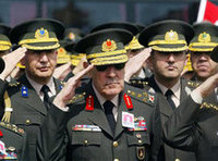 الجنرالات العسكريين الأتراك، الصورة: ا.ب