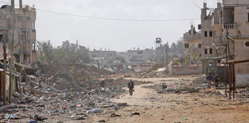 غزة بعد آثار الحرب، الصورة: ا.ب