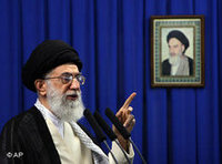 المرشد الأعلى للثورة الإسلامية في إيران، خامنئي، الصورة: ا.ب